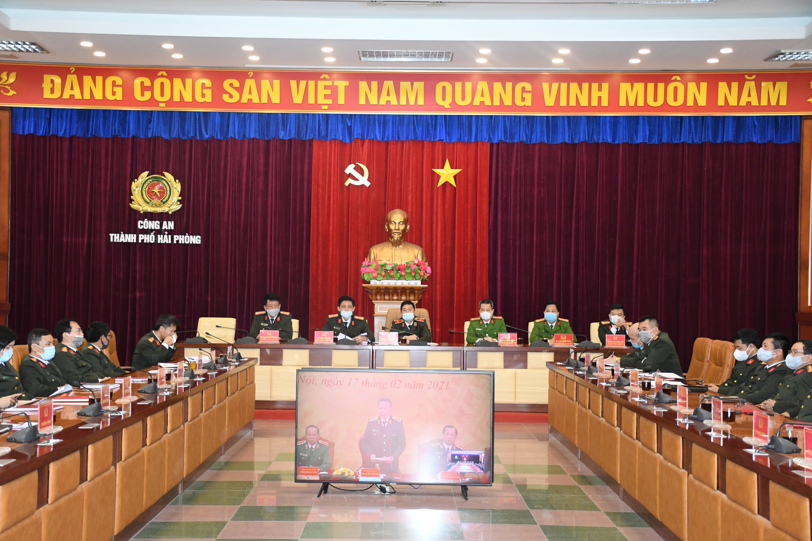 Bộ Công an giao ban trực tuyến đầu Xuân Tân Sửu 2021